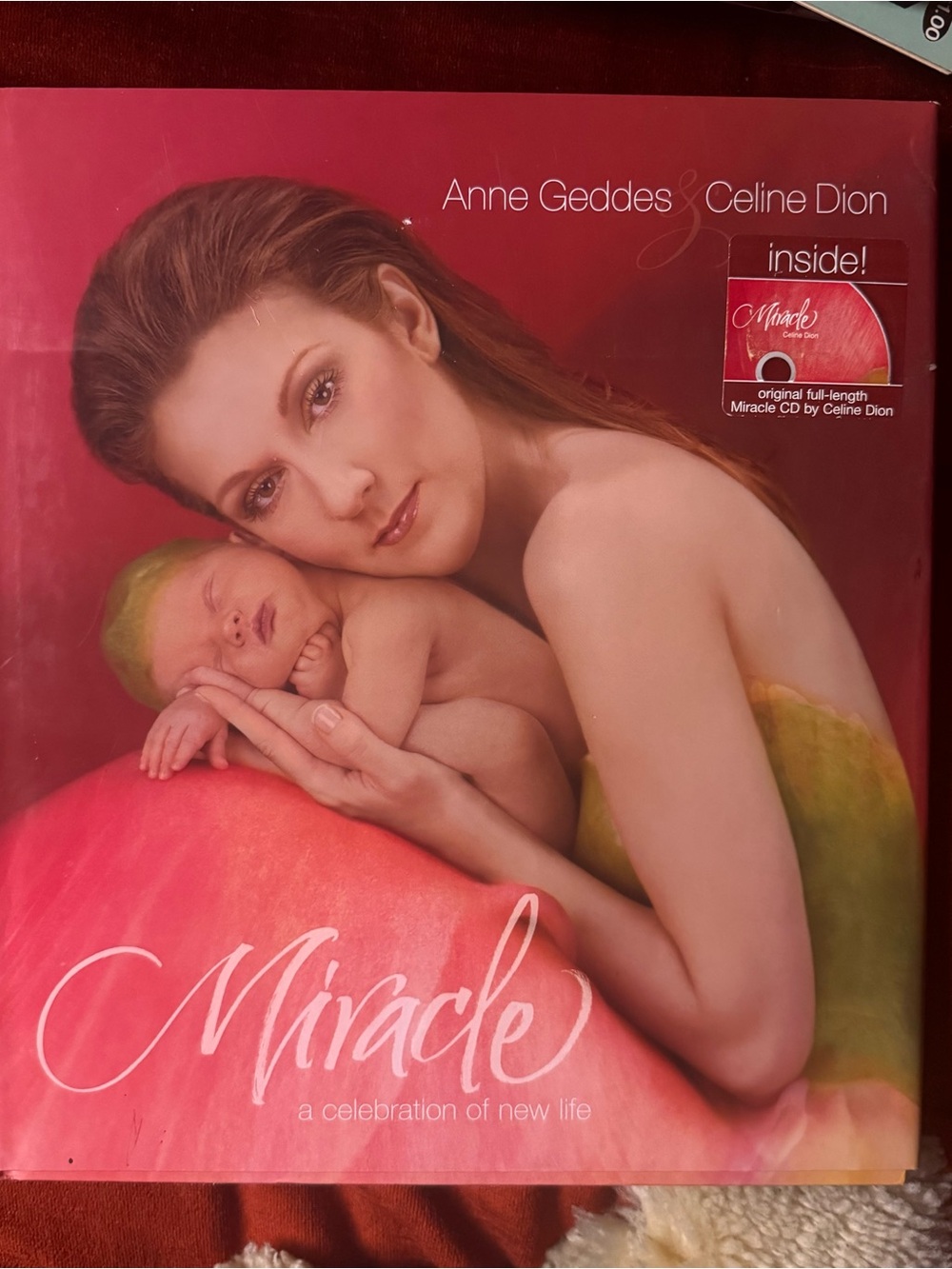 Anne Geddes Miracle book with Celine Dion- with DVD